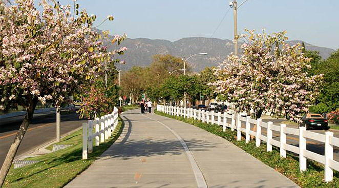 Chandler Bikeway In North Hollywood