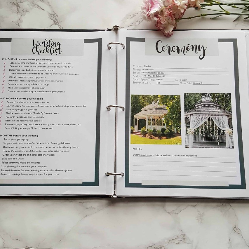 Organized Wedding Planning